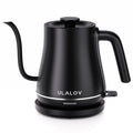 Ulalov 1L Gooseneck Electric Kettle for Pour-Over Coffee & Tea, 1200W (Matte Black)