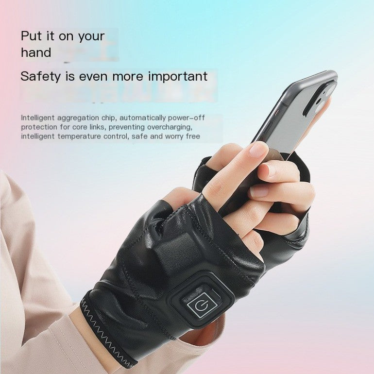 USB Rechargeable Heated Gloves for Outdoor Activities