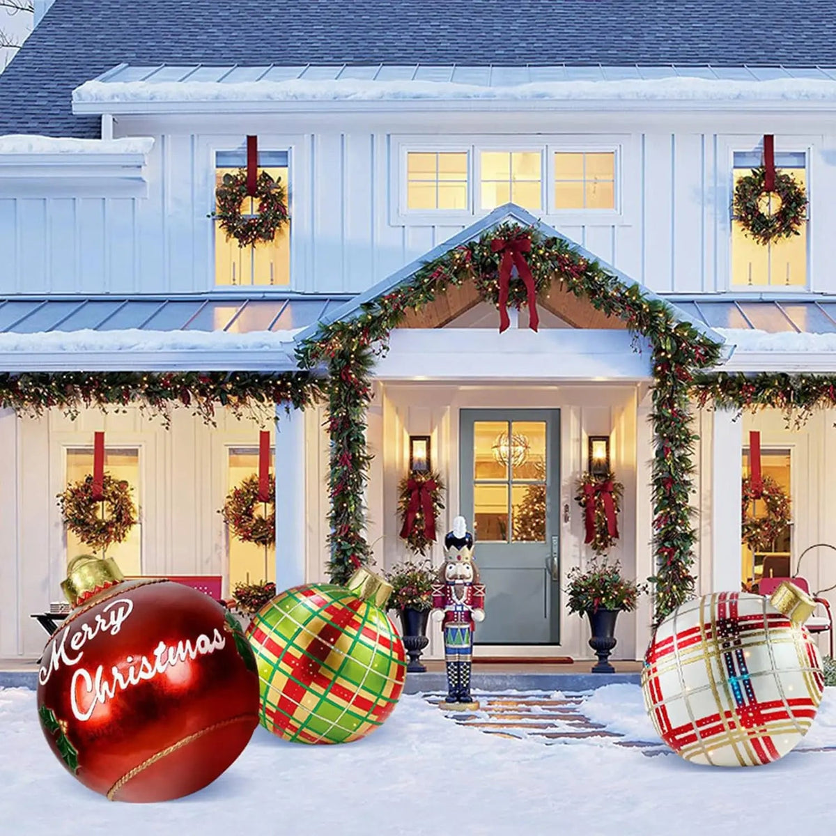 60cm Outdoor Christmas Inflatable Decorated Ball