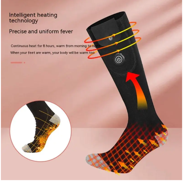 Electric Heated Ski Socks
