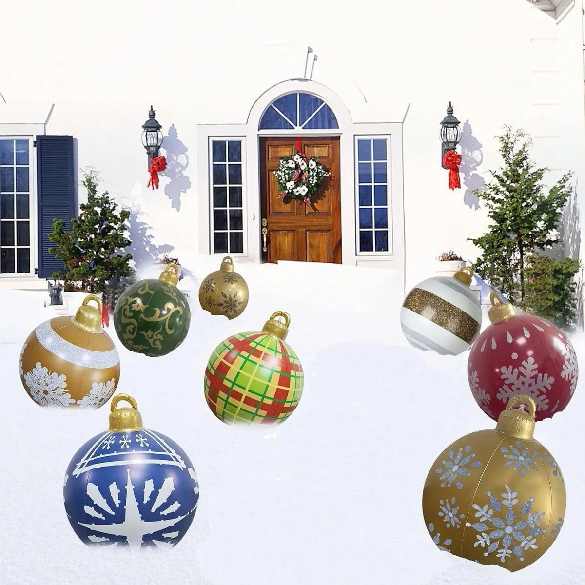 60cm Outdoor Christmas Inflatable Decorated Ball