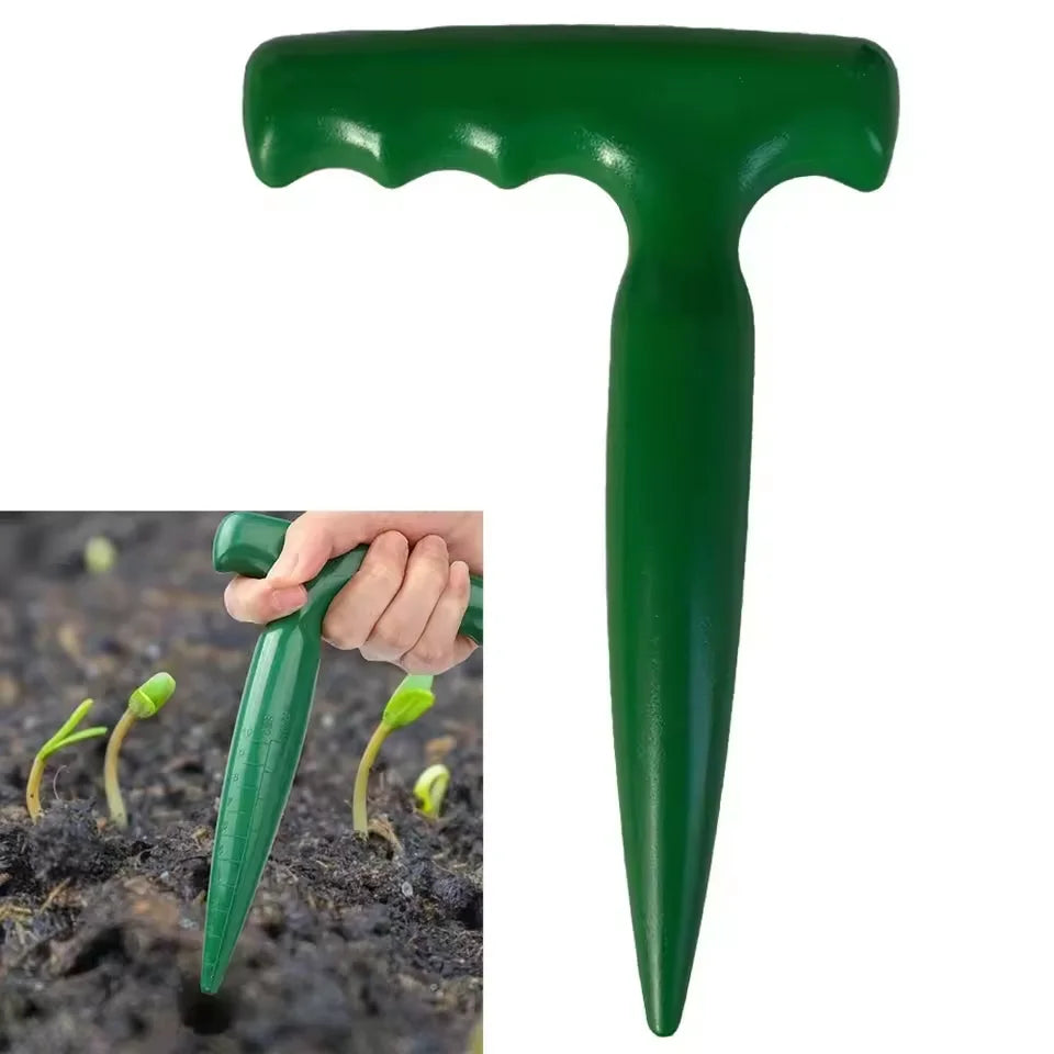1pc Handheld Garden Hole Puncher Clear Scale Planting Tools