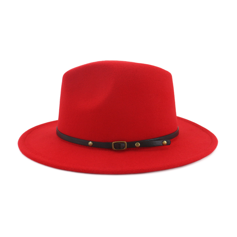 Women's British Vintage Wool Fedora Hat for Fall/Winter
