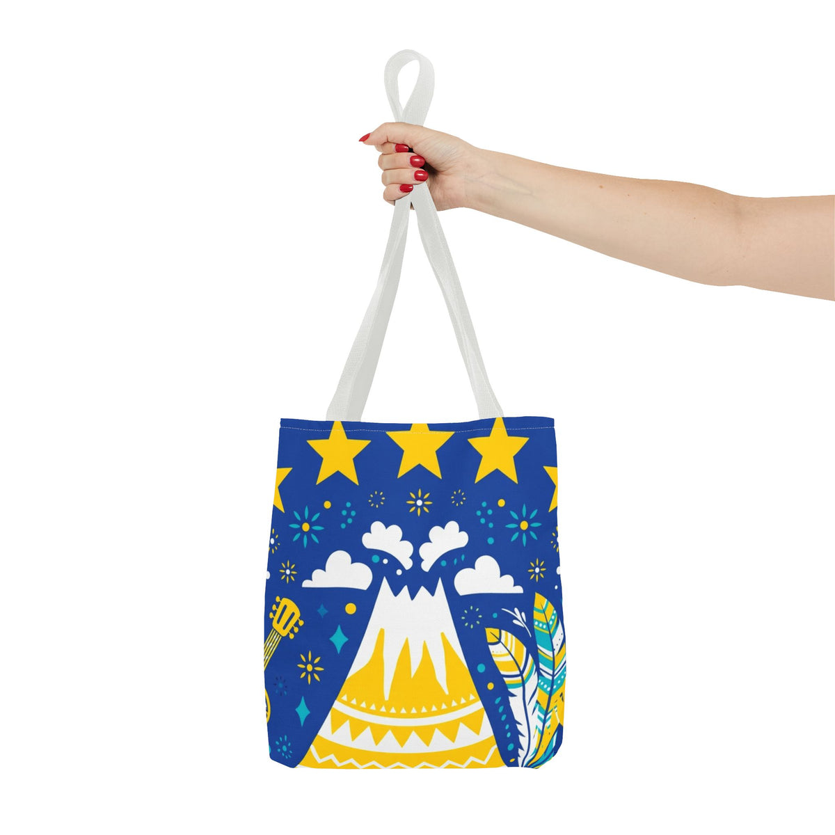 Cape Verde Volcano & Stars Tote Bag