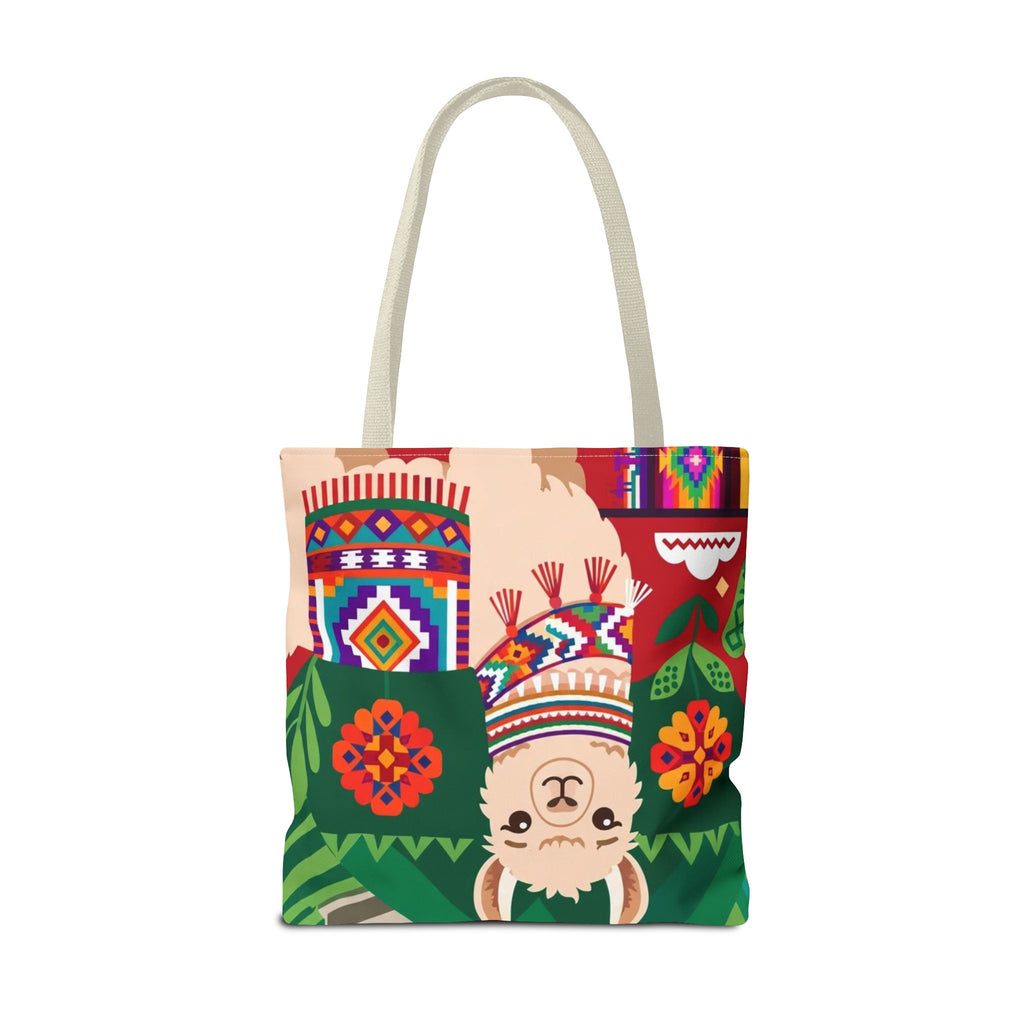Peru Llama & Machu Picchu Tote Bag