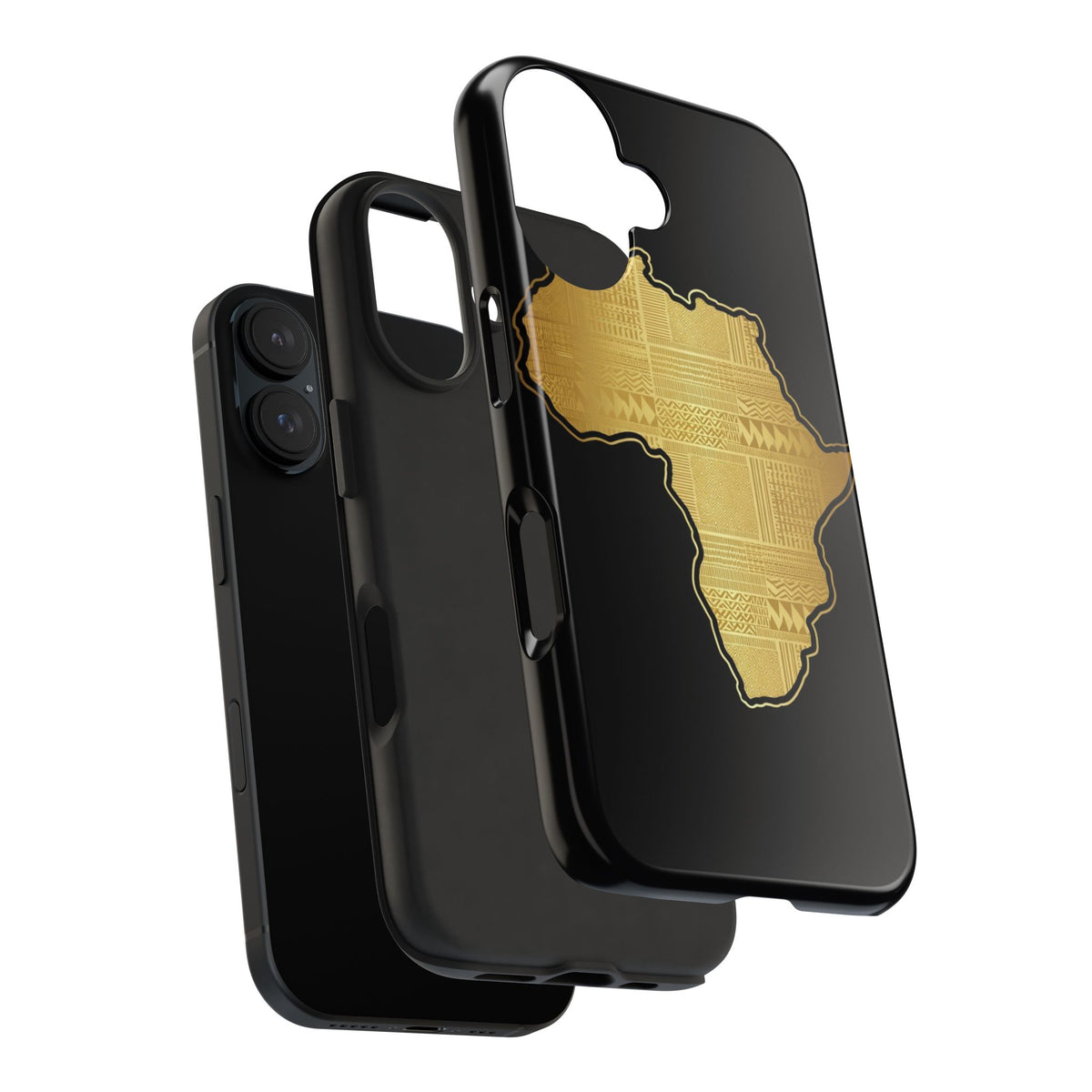 Africa Gold Map Phone Case