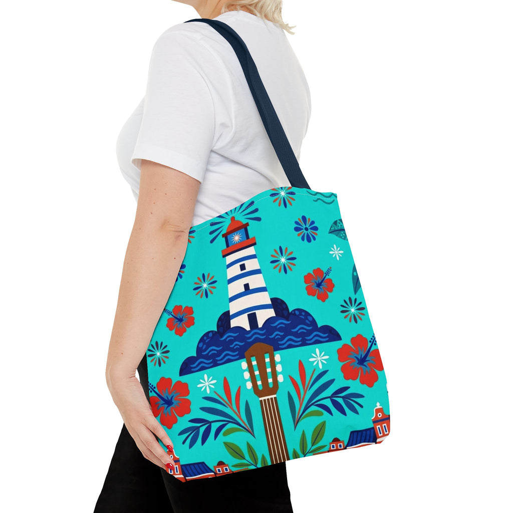 Dominican Republic Guitar & Maracas Tote Bag
