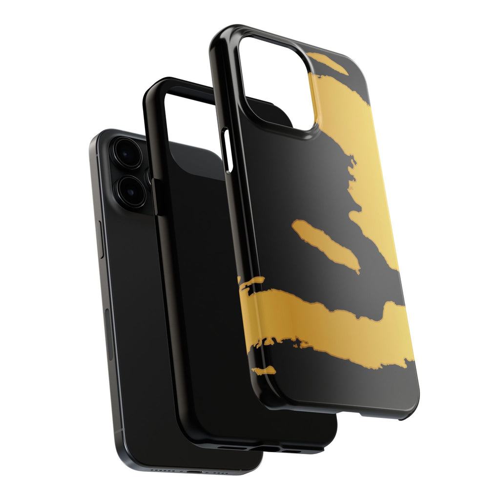 Haiti Gold Map Phone Case