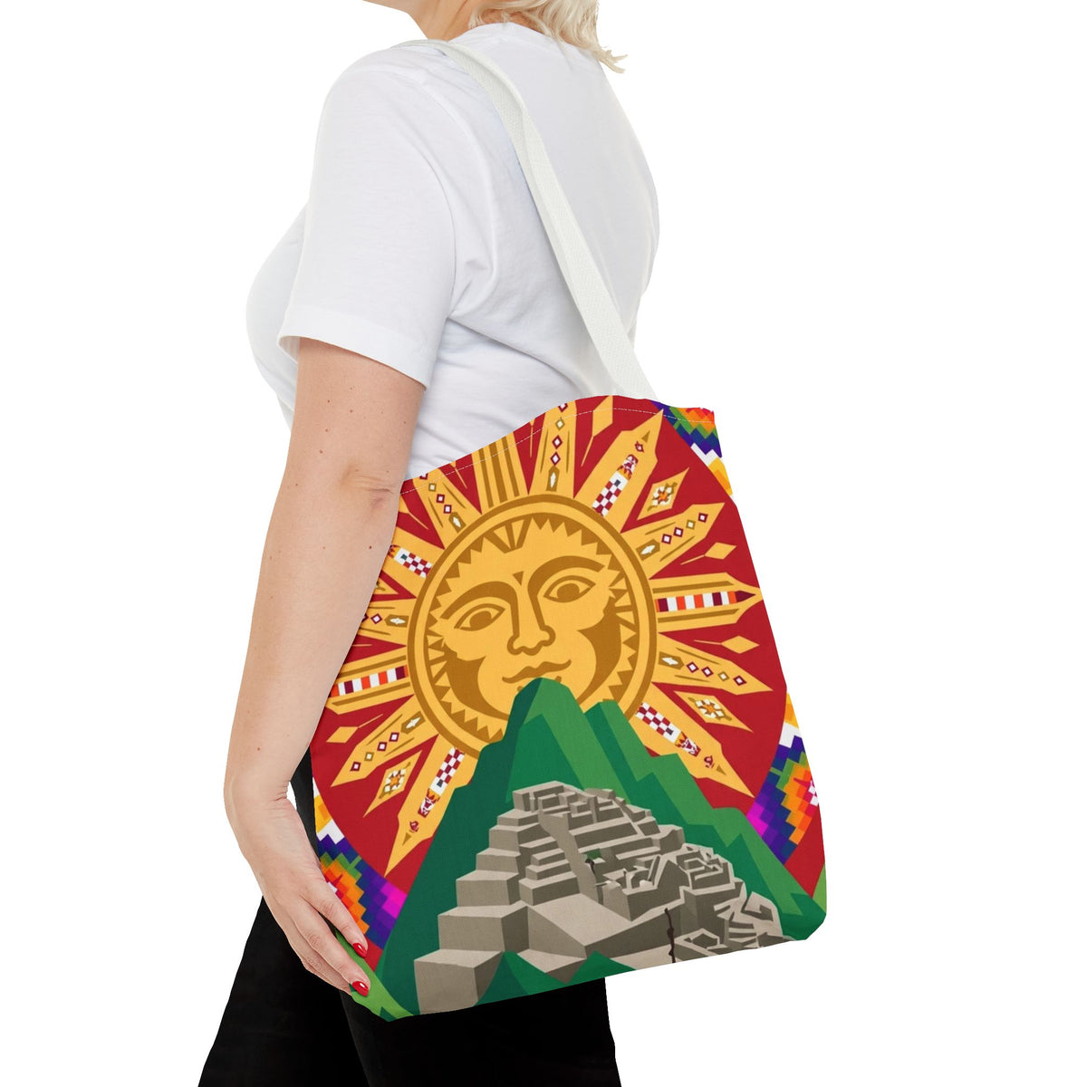 Peru Llama & Machu Picchu Tote Bag
