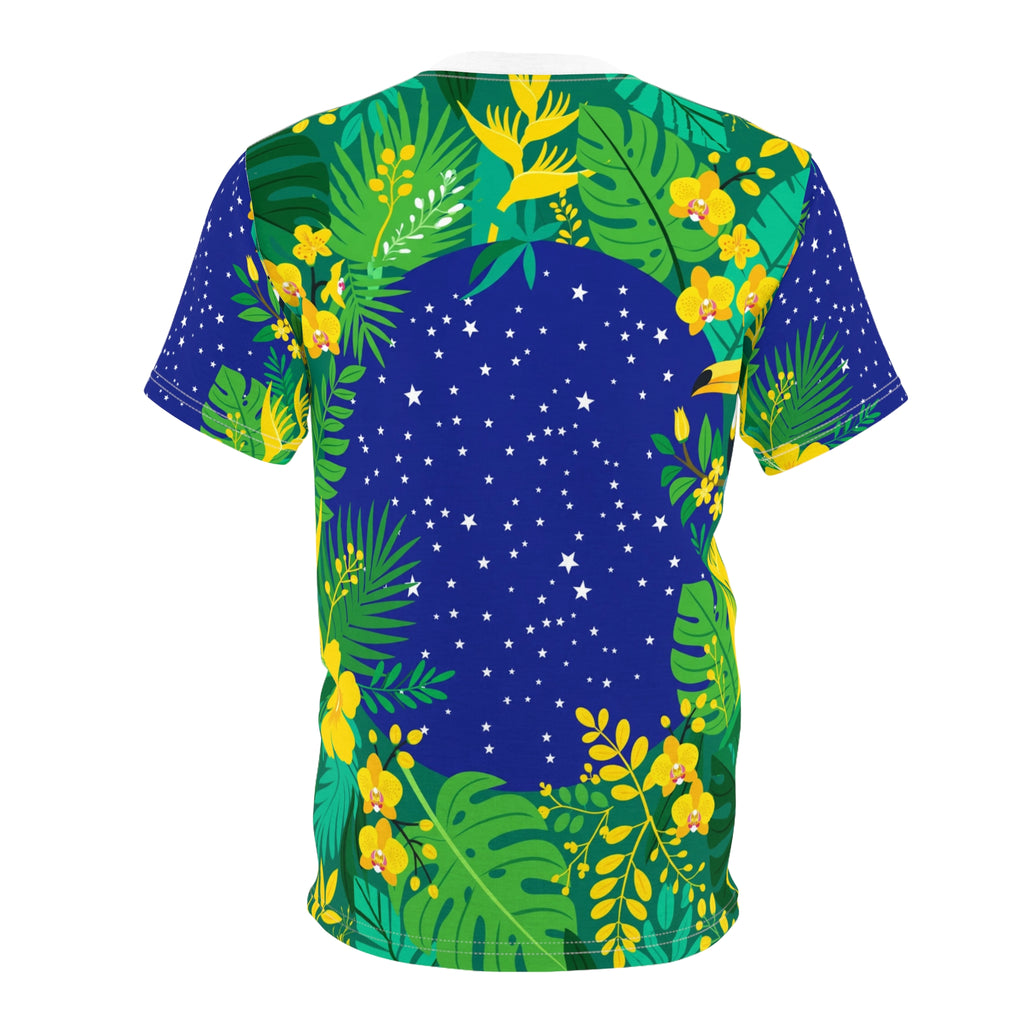 Brazil Tropical Globe All-Over Print T-Shirt