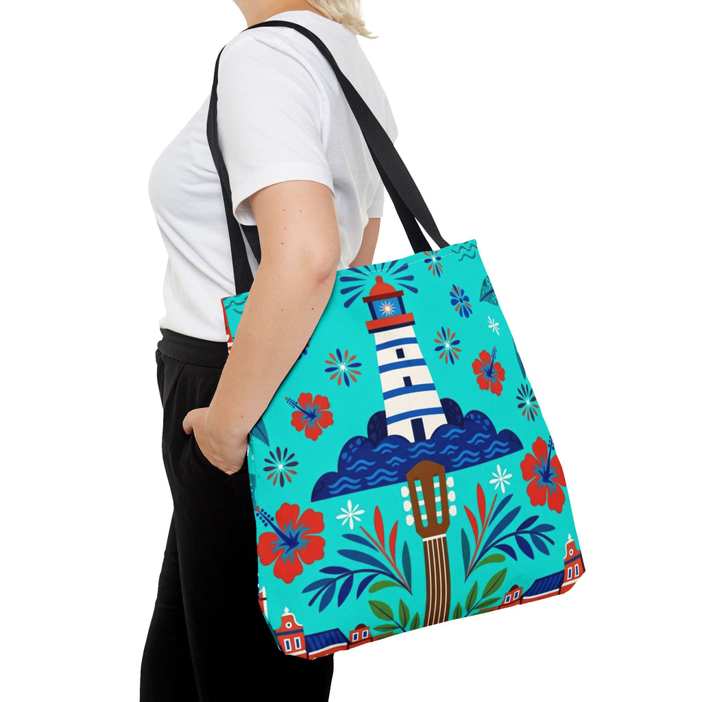 Dominican Republic Guitar & Maracas Tote Bag