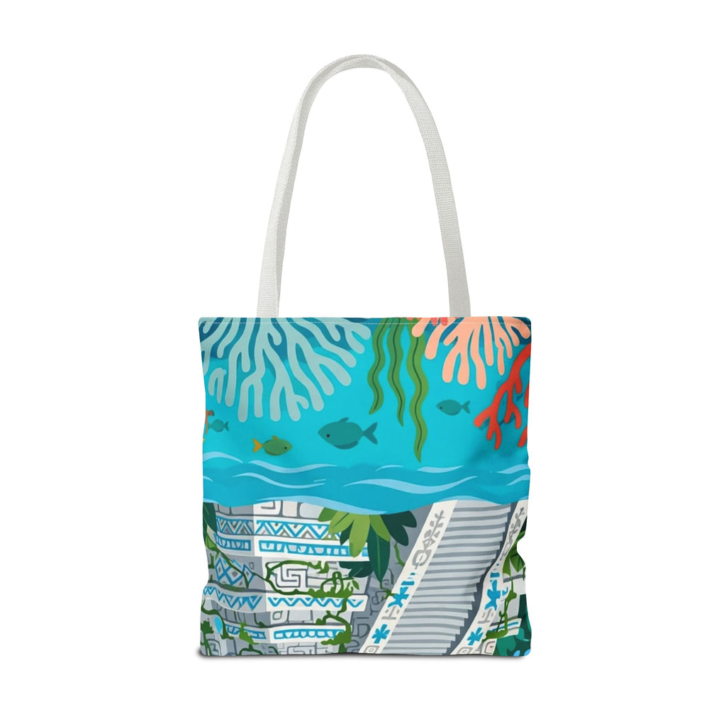 Honduras Macaw & Ruins Tote Bag