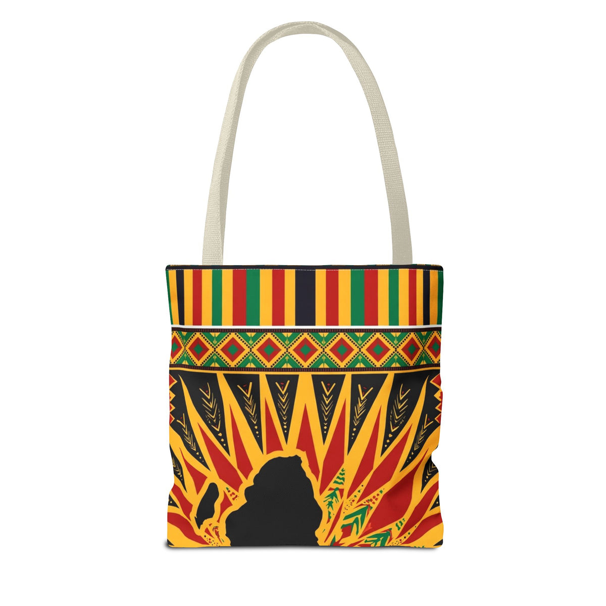 Africa Kente Sunburst Tote Bag