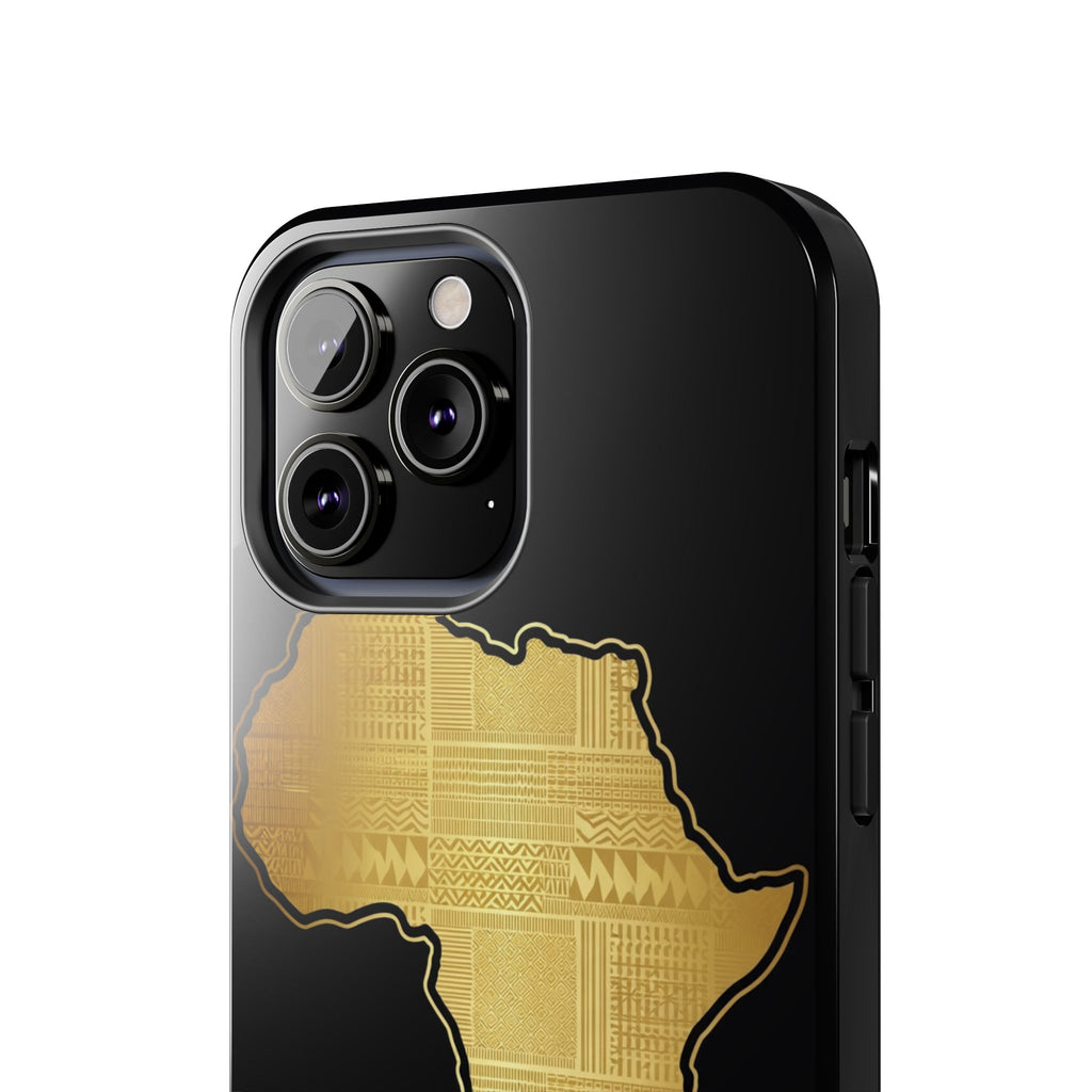 Africa Gold Map Phone Case