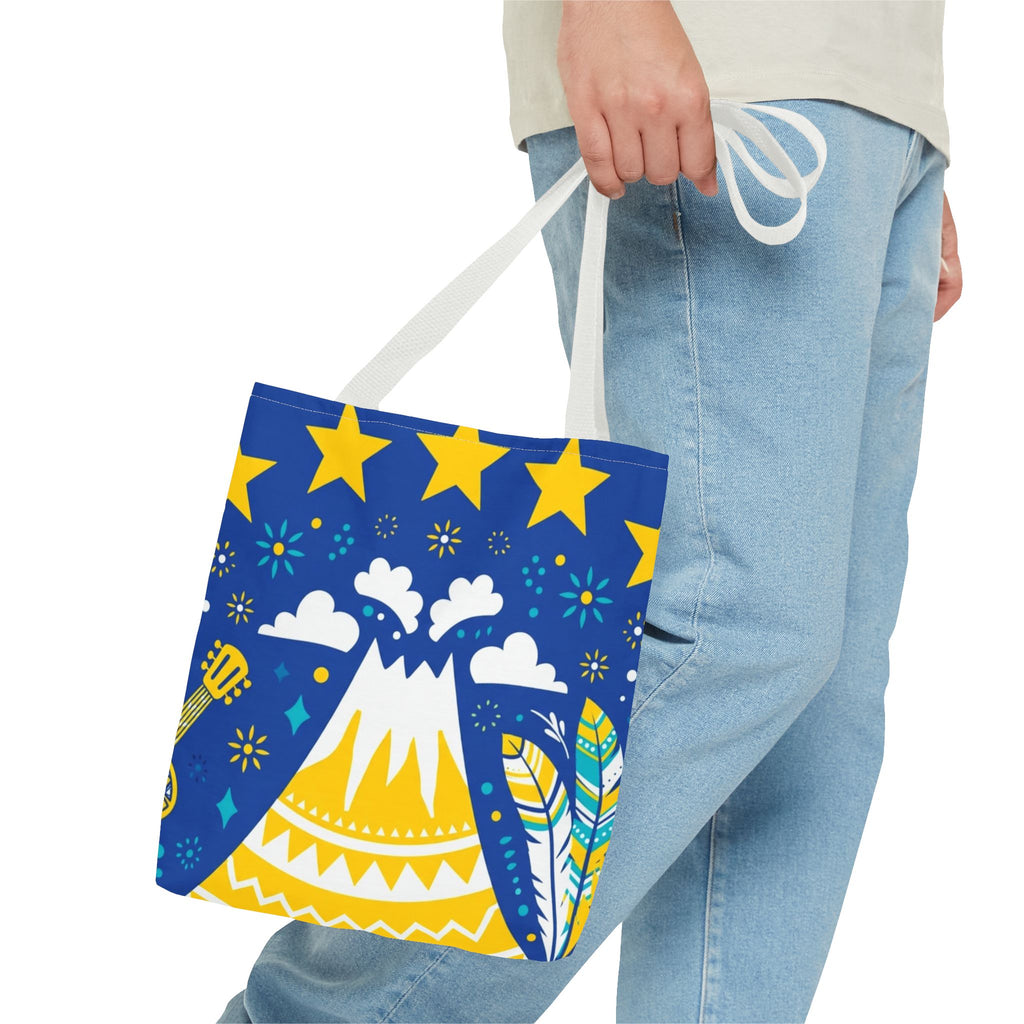 Cape Verde Volcano & Stars Tote Bag