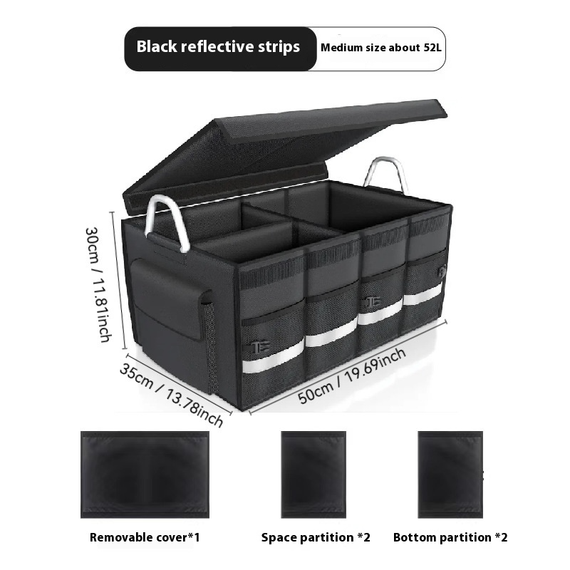 Foldable Car Trunk Organizer Storage Box - 3 Sizes