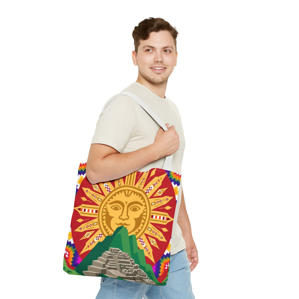Peru Llama & Machu Picchu Tote Bag