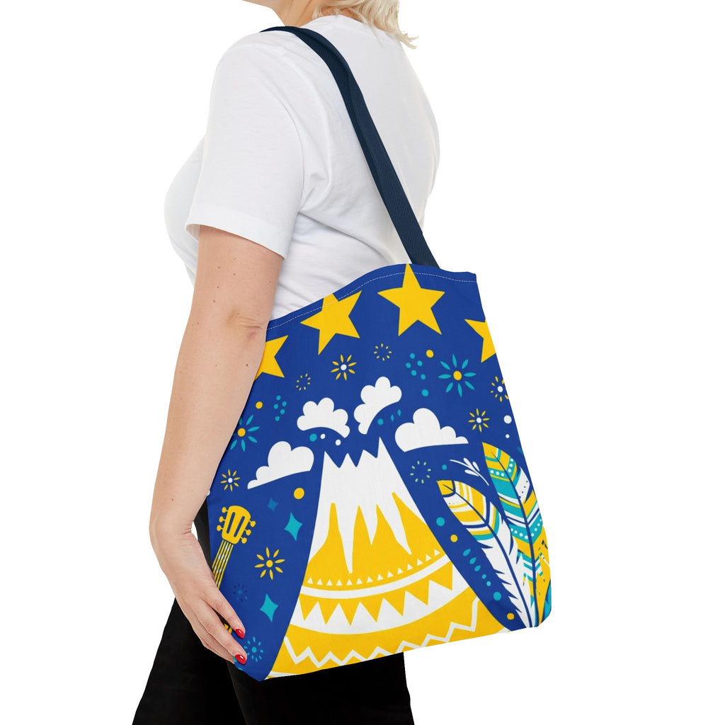 Cape Verde Volcano & Stars Tote Bag
