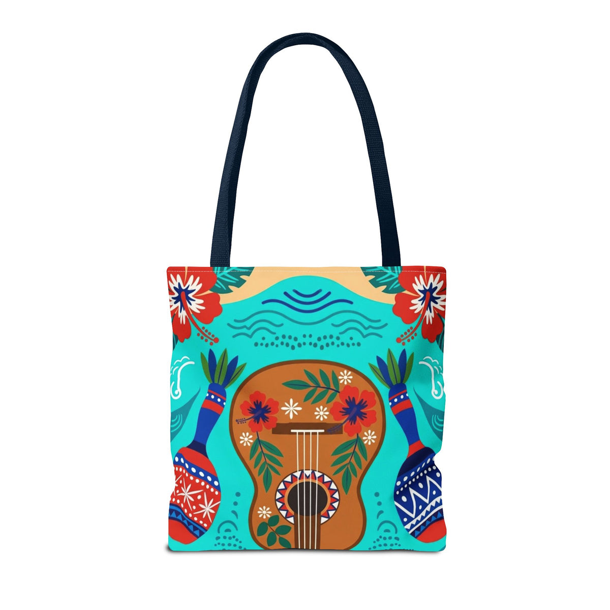 Dominican Republic Guitar & Maracas Tote Bag