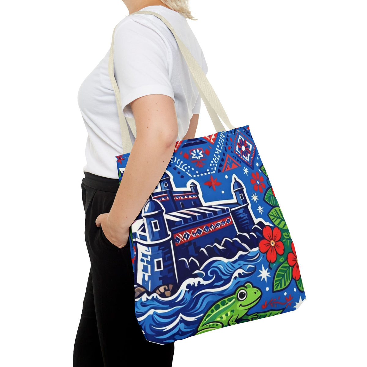 Puerto Rico El Morro & Coquí Tote Bag