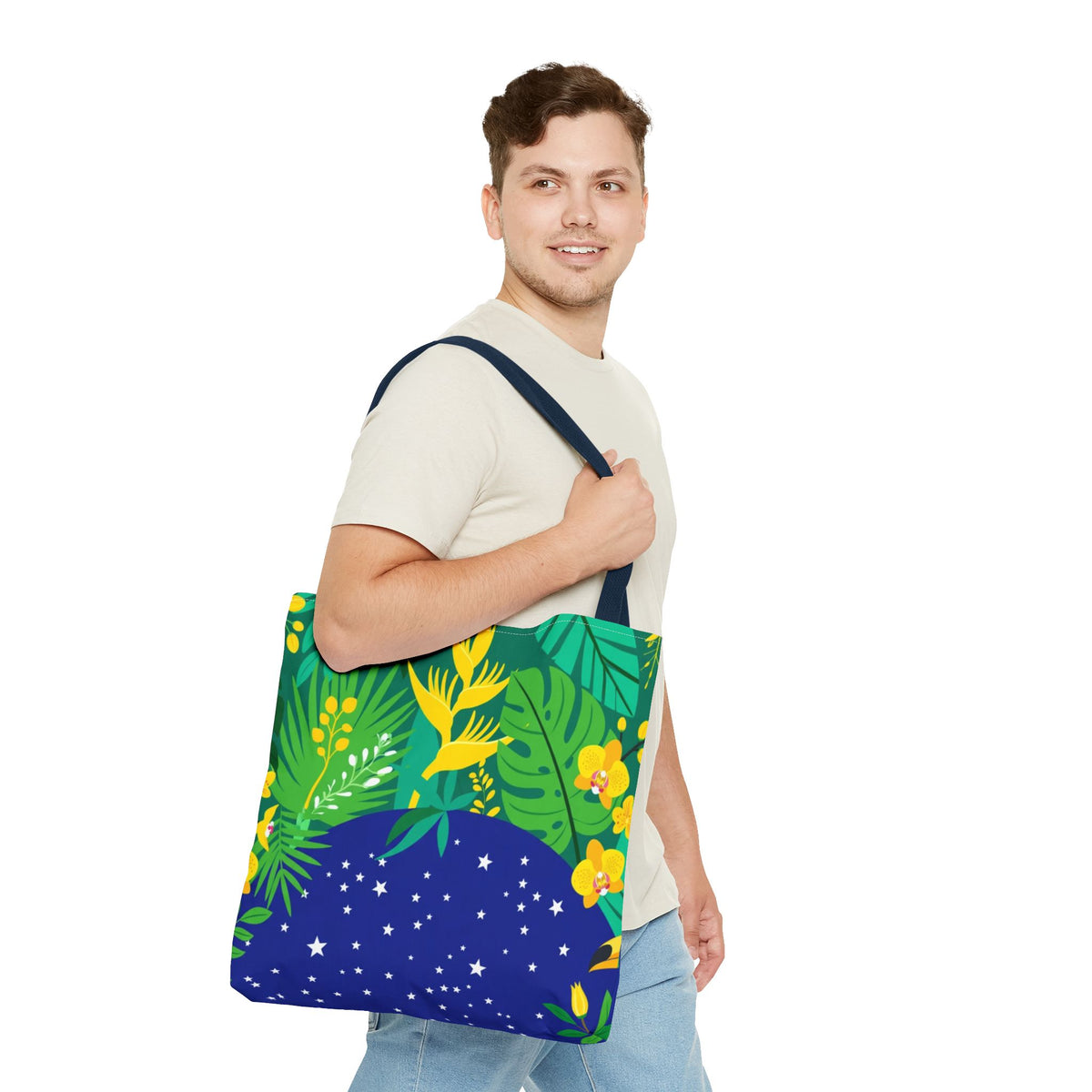Brazil Tropical Globe Tote Bag