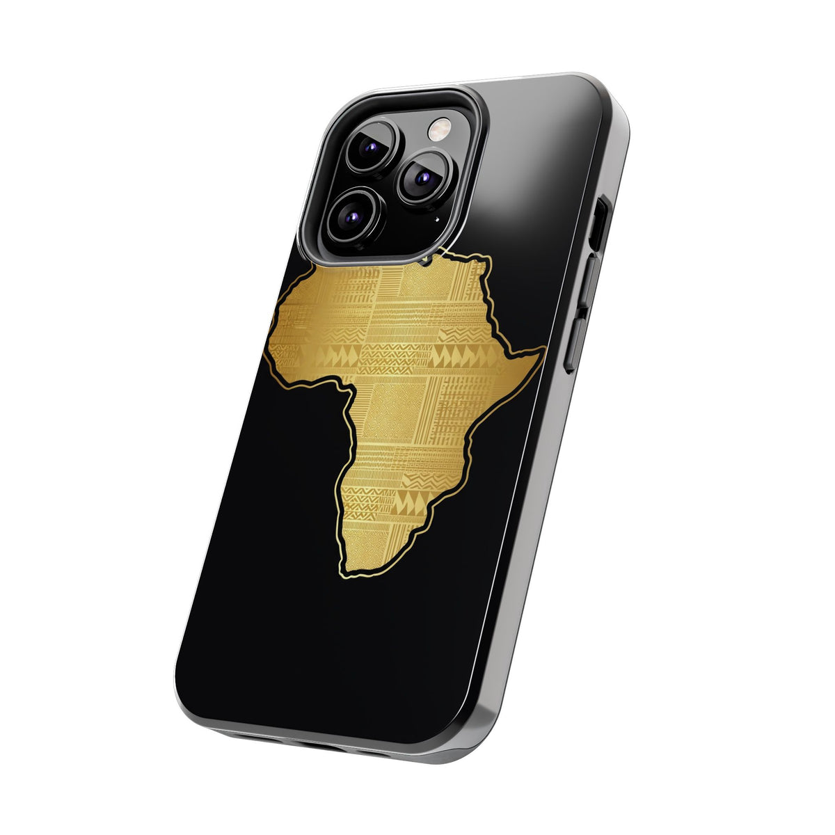 Africa Gold Map Phone Case