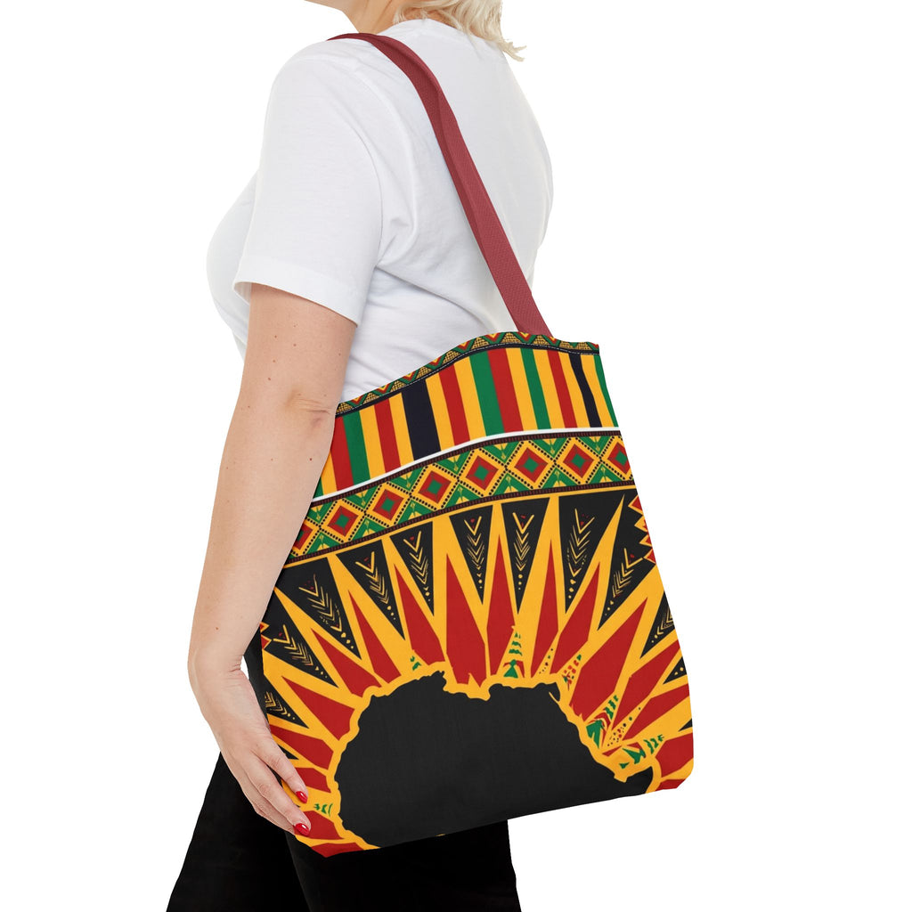 Africa Kente Sunburst Tote Bag