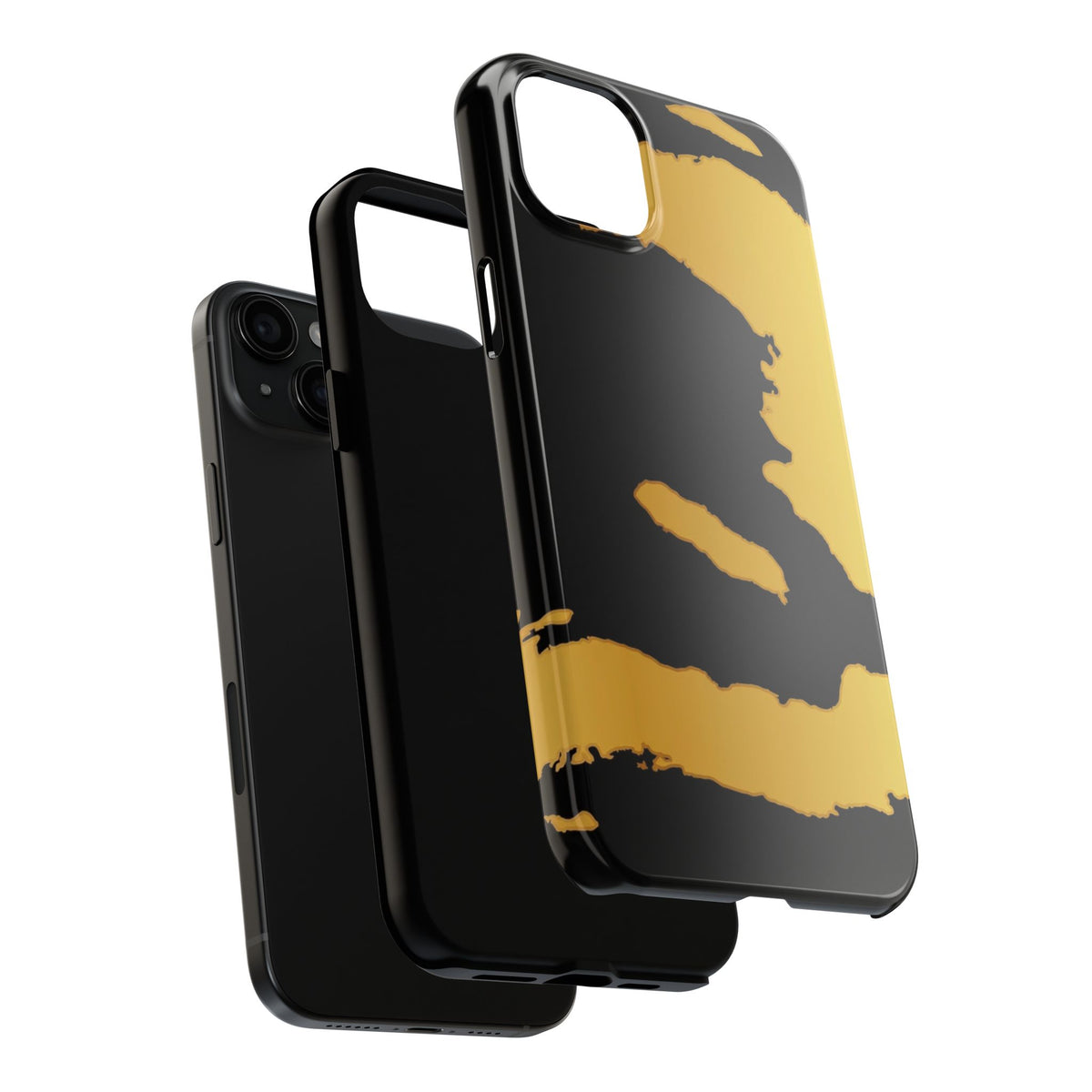 Haiti Gold Map Phone Case