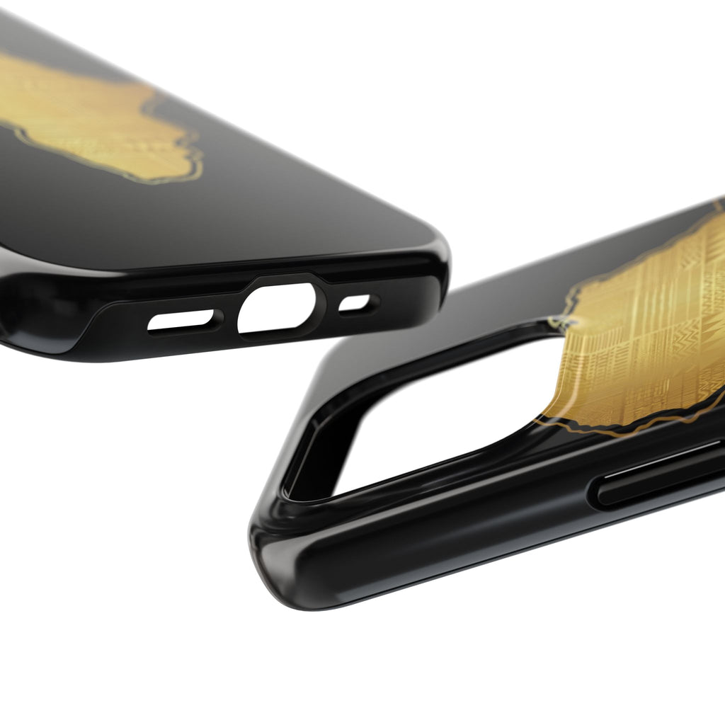 Africa Gold Map Phone Case