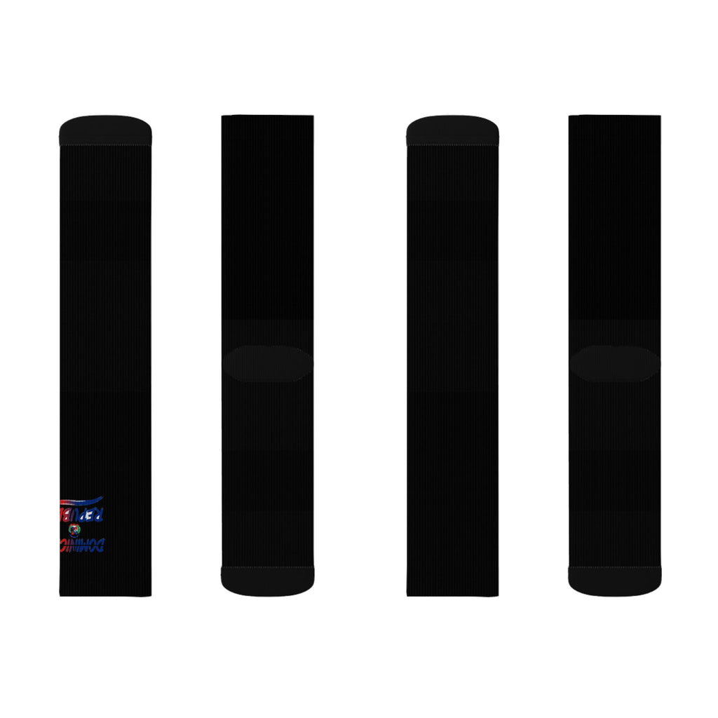 Dominican Republic Wordmark Socks - Black