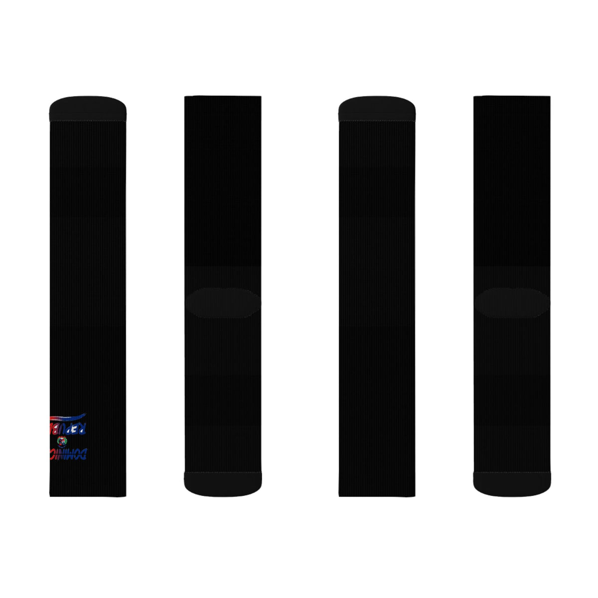 Dominican Republic Wordmark Socks - Black