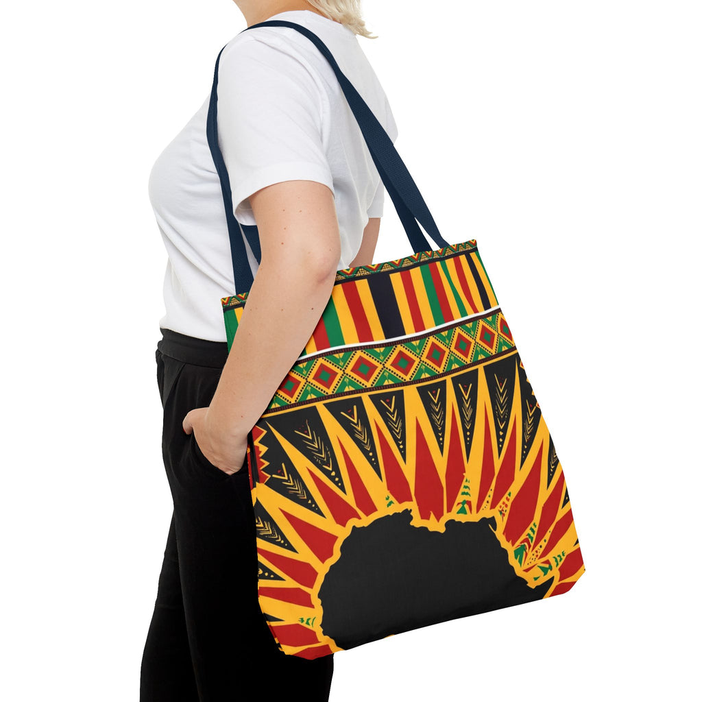 Africa Kente Sunburst Tote Bag