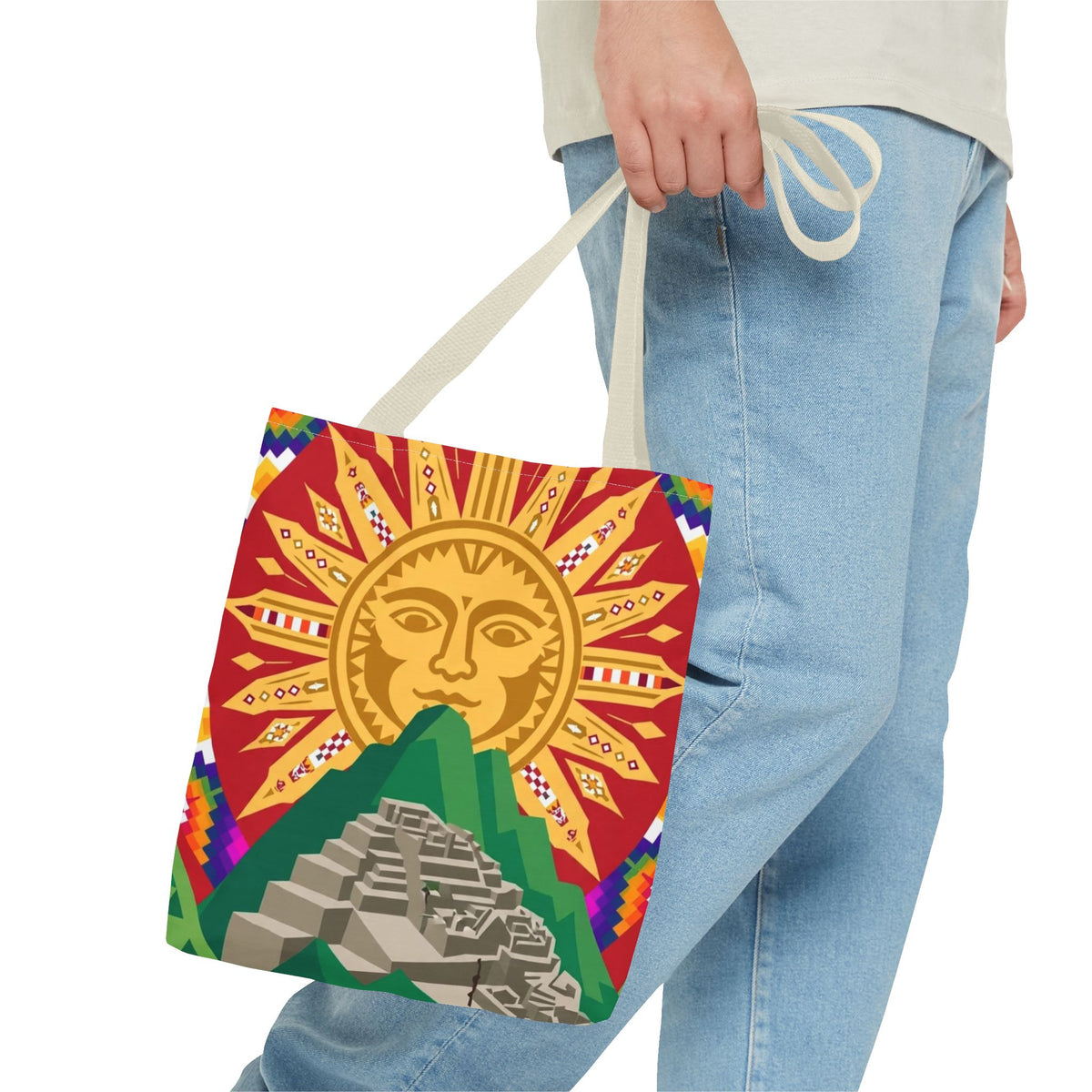 Peru Llama & Machu Picchu Tote Bag