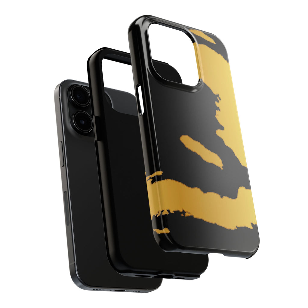 Haiti Gold Map Phone Case