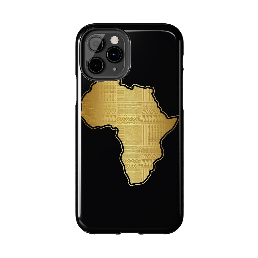 Africa Gold Map Phone Case