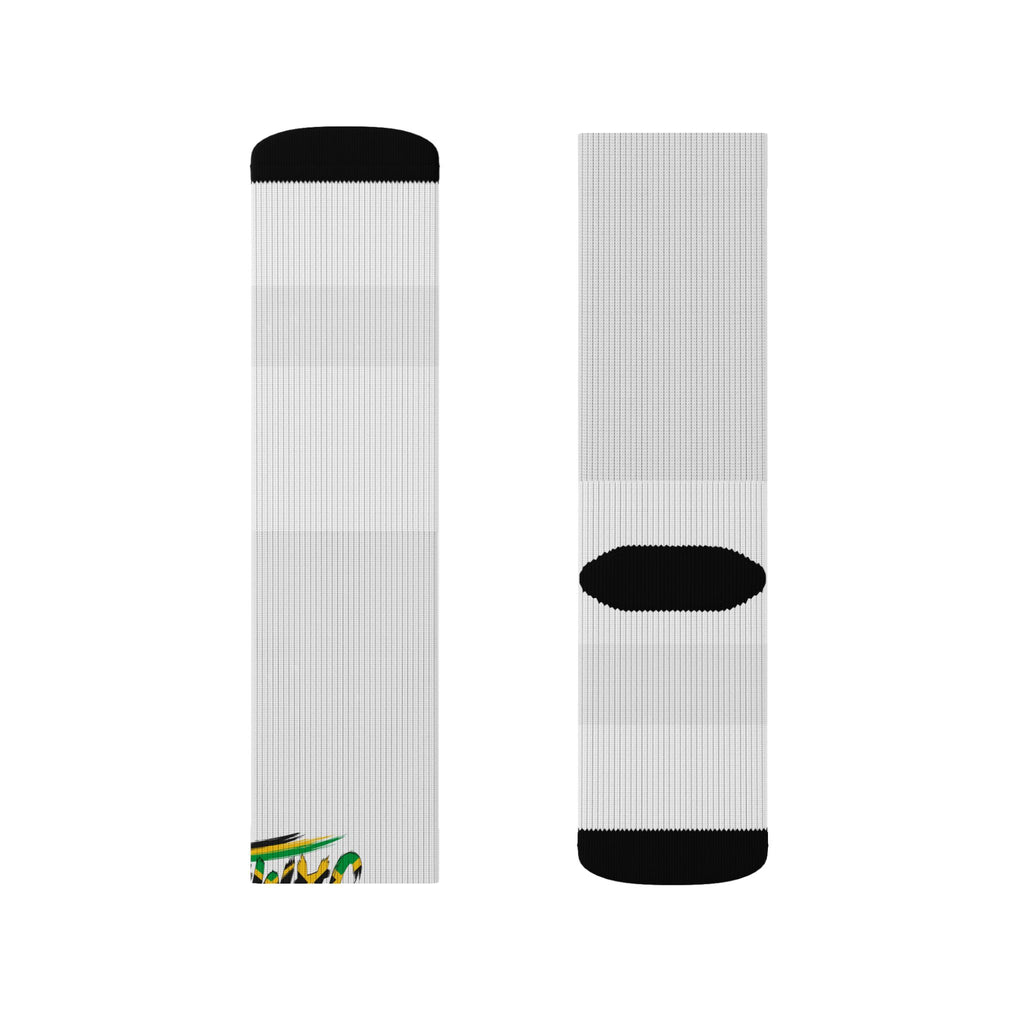 Jamaica Wordmark Socks - White