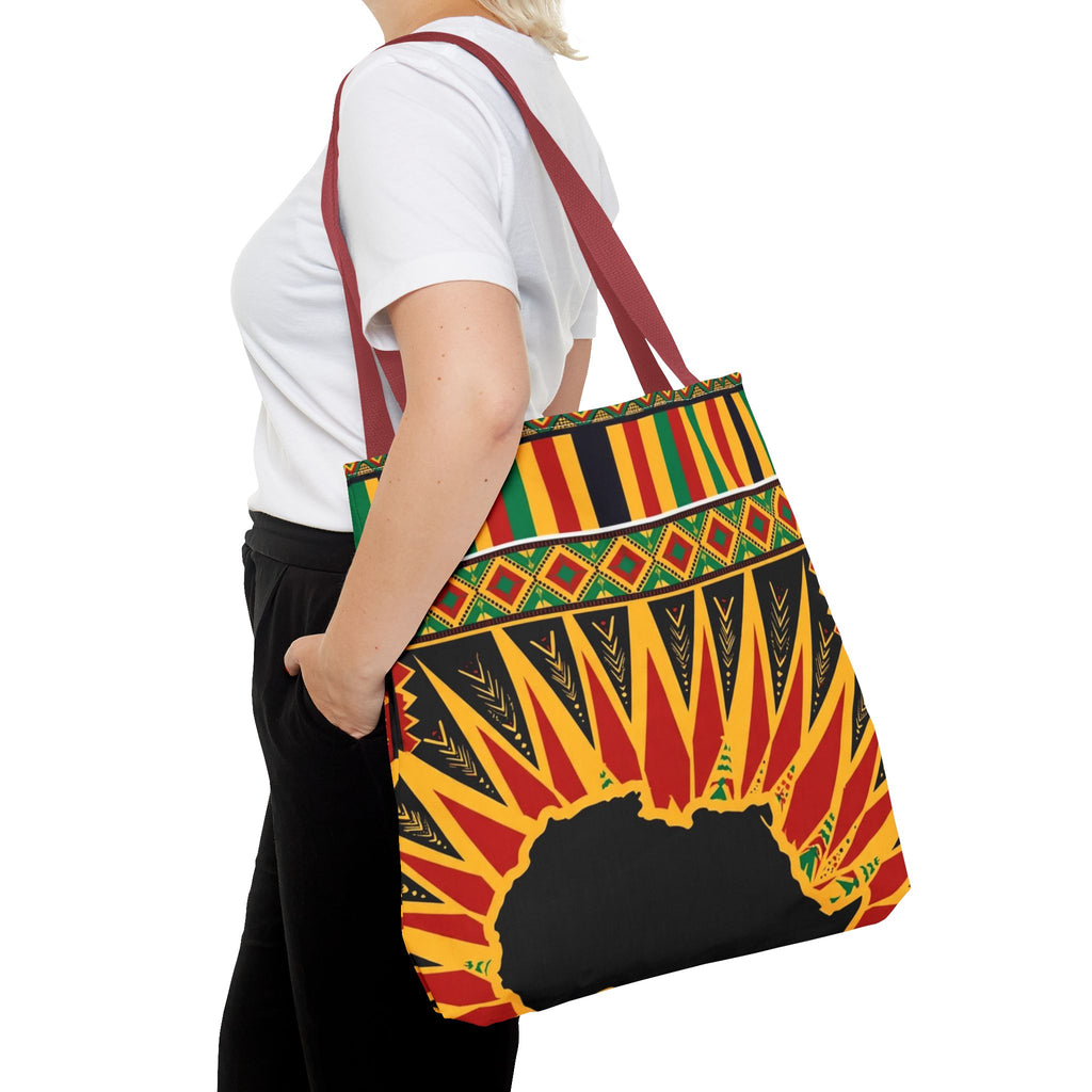 Africa Kente Sunburst Tote Bag