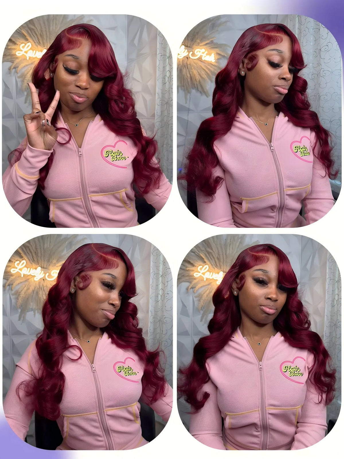 99j Burgundy Lace Front Human Hair Wig Body Wave 13x6 HD Frontal Wigs