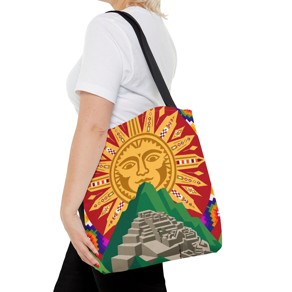 Peru Llama & Machu Picchu Tote Bag
