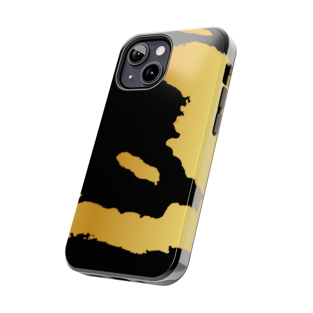 Haiti Gold Map Phone Case