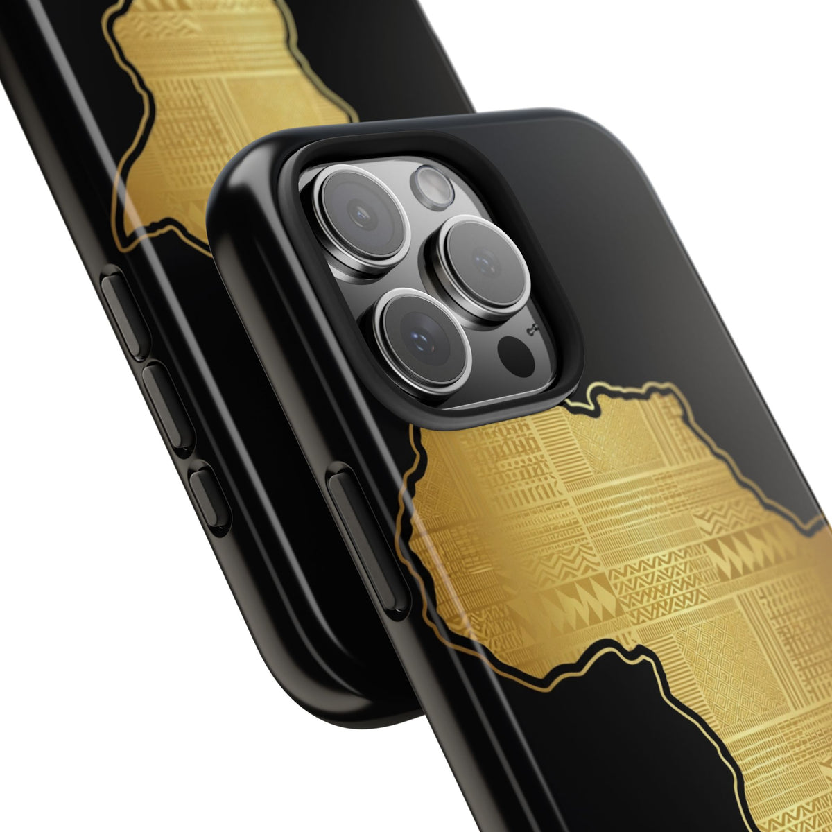 Africa Gold Map Phone Case