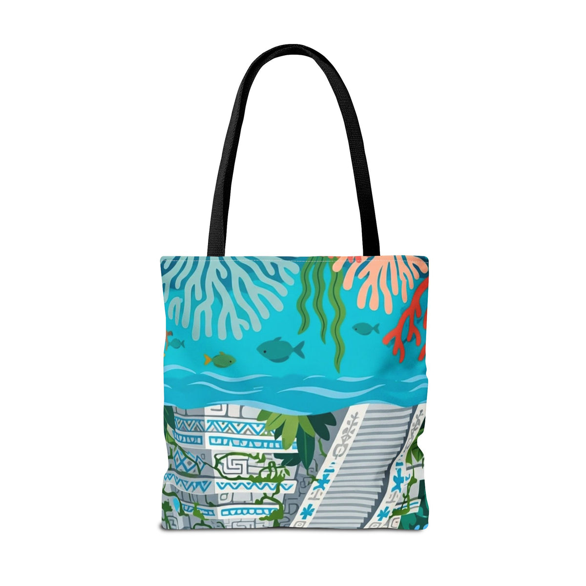 Honduras Macaw & Ruins Tote Bag