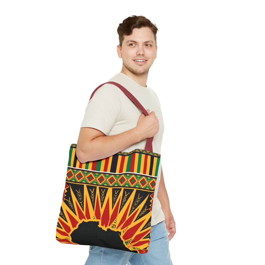 Africa Kente Sunburst Tote Bag