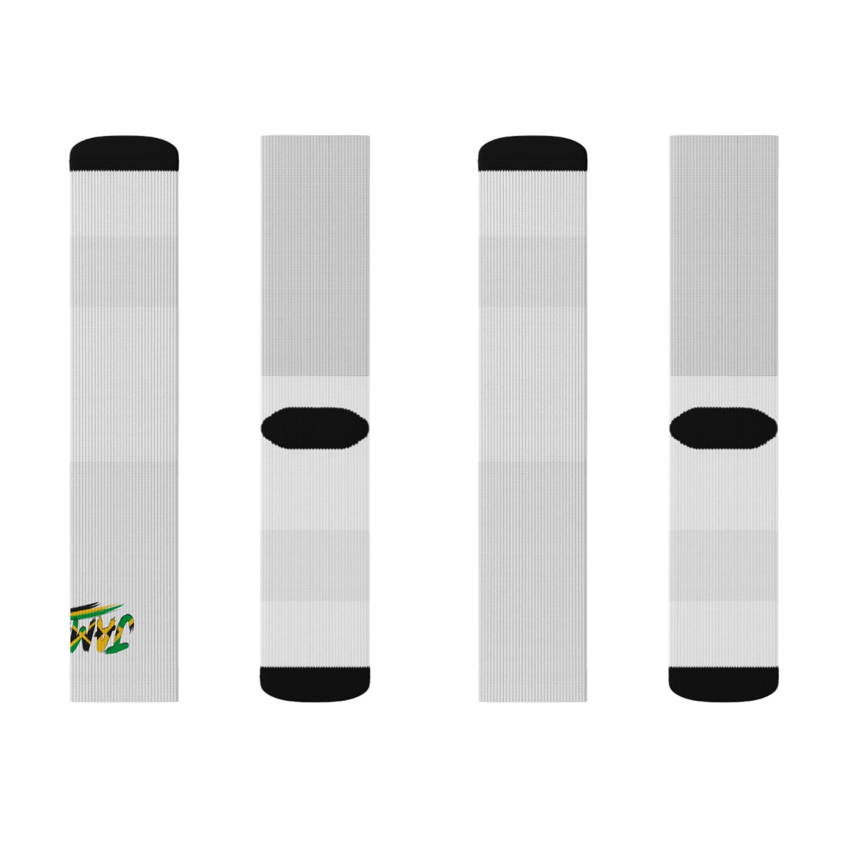 Jamaica Wordmark Socks - White