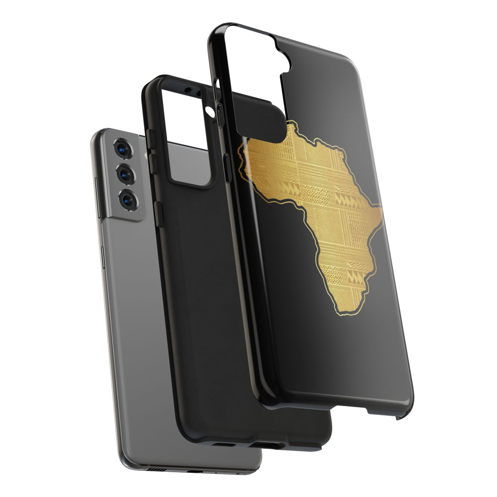 Africa Gold Map Phone Case