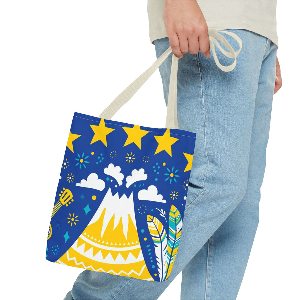 Cape Verde Volcano & Stars Tote Bag