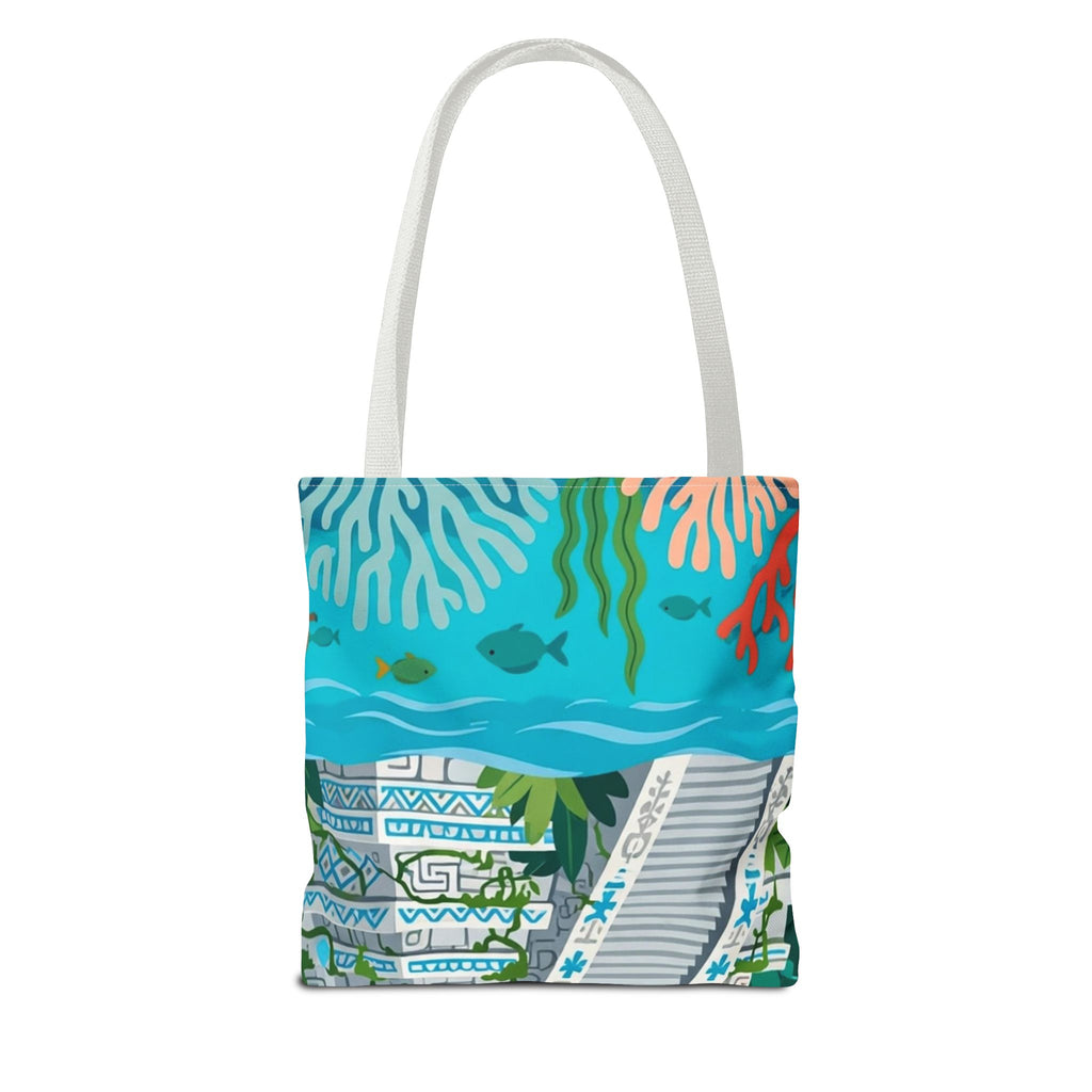 Honduras Macaw & Ruins Tote Bag