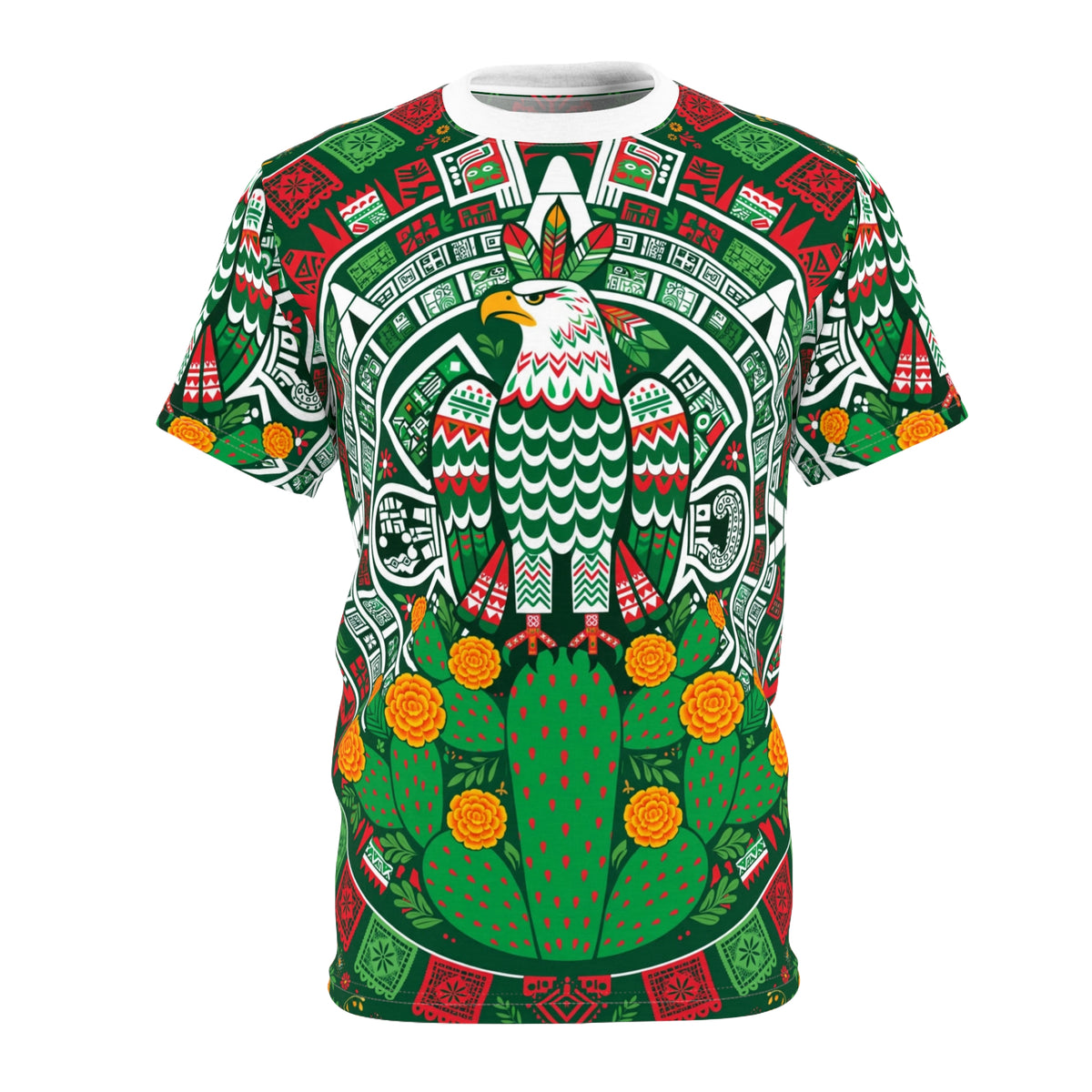 Mexico Aztec Sun All-Over Print T-Shirt