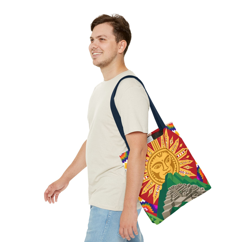 Peru Llama & Machu Picchu Tote Bag