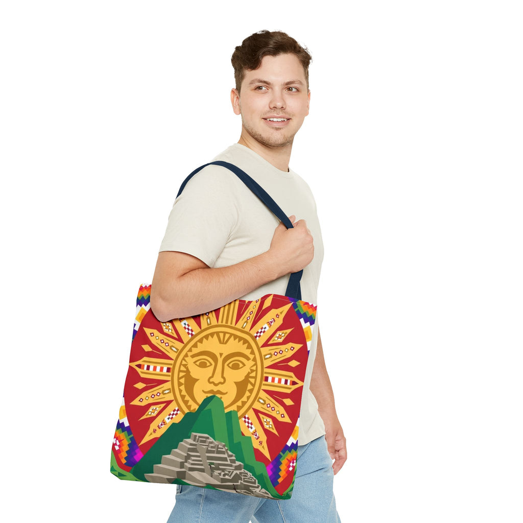 Peru Llama & Machu Picchu Tote Bag